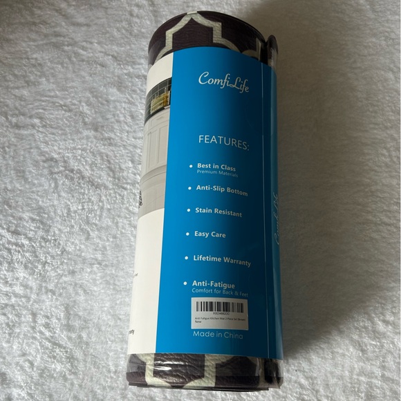 *New* Brown Geometric Design Kitchen ComfiLife Rugs (2 Pack - Medium/Large) - Picture 10 of 12